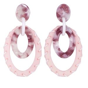 SugarFix Double Oval Drop Earrings (NWOT)